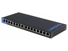 Linksys SMB LGS116P 16port POE+ 10/100/1000Mbps LAN nem menedzselheto asztali Switch