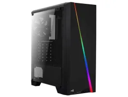 Aerocool Cylon Mini RGB mATX Fekete Akril üveg számítógépház