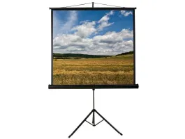 Funscreen Matt White Tripod 200x200cm Format 1:1 Fekete tokkal