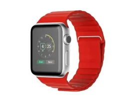 Mybandz APPLE WATCH UTÁNGYÁRTOTT MÁGNESES BORÓRASZÍJ /PIROS/ 42/44 MM (APW422345)