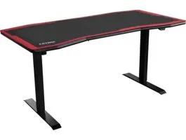 Gamer asztal Nitro Concepts D16E 1600 x 800 mm Carbon Red Elektromosan állítható (NC-GP-DK-007)