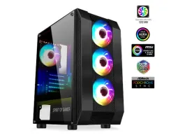 Spirit of Gamer Számítógépház - Rogue VI RGB (fekete ablakos 8x12cm ventilátor alsó táp ATX 1xUSB3.0 2xUSB2.0)