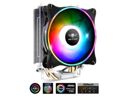 Spirit of Gamer CPU Cooler - CPU AIRCOOLER 120 MM ARGB (27dB 2500 RPM 1x12cm aluminium/réz)