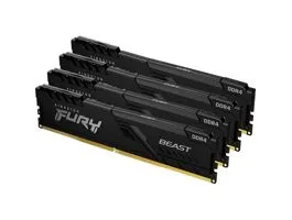 Kingston 128GB/3600MHz DDR4 (Kit of 4) FURY Beast Black (KF436C18BBK4/128) memória