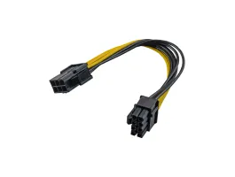 Akyga AK-CA-07 Power 6pin PCI-E - Power 8pin PCI-E M/F adapter 0.2m (AK-CA-07)