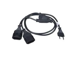 Akyga Power cable &quot;Y&quot; AK-RD-05A EU type C plug to 2x female EU type C plug 1.2