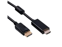 Akyga AK-AV-05 Displayport - HDMI2.0 M/M video kábel 1.8m fekete