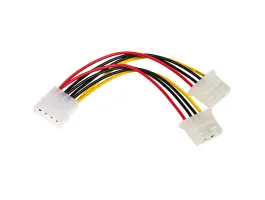 Akyga Molex Power 4pin - 2db Molex Power 4pin M/F tápkábel 0.15m