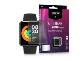 Xiaomi Mi Watch Lite ütésálló képernyővédő fólia - MyScreen Protector AntiCrash Shield Edge3D - 2 db/csomag - transparen