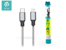 Devia Type-C - Lightning töltő- és adatkábel 1 m-es vezetékkel - Devia Tube PD Cable Type-C to Lightning Quick Charge -