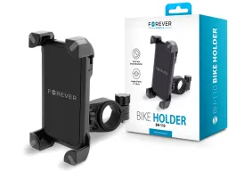 Univerzális kerékpárra szerelhető telefontartó - Forever BH-110 Bike Holder -  fekete