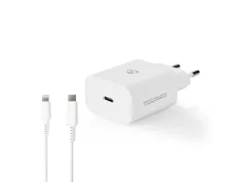 NEDIS Fali Tölto Gyors töltés funkció PD3.0 20W 1.67 A / 2.22 A / 3.0 A Kimeno csatlakozók száma: 1 USB Type-C Lightning