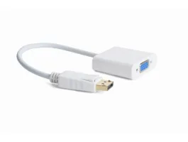 Gembird Displayport - VGA M/F adapter 0.2m fehér