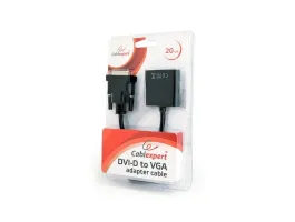 Gembird DVI-D - VGA M/F adapter 0.2m fekete