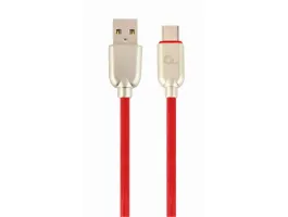 Gembird Premium rubber Type-C USB charging and data cable 2m red