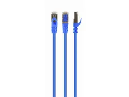 Gembird RJ45 CAT6A FTP M/M adatkábel 0.25m kék LSZH