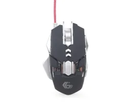 Gembird MUSG-05 USB optikai gaming egér RGB fekete-fehér