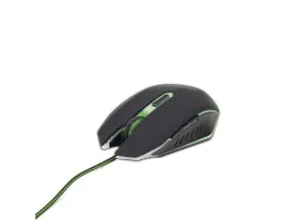 Gembird USB optikai gamer egér fekete-zöld