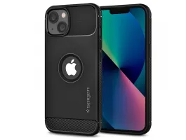 Apple iPhone 13 ütésálló hátlap - Spigen Rugged Armor - fekete