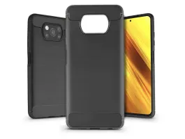 Xiaomi Poco X3/X3 Pro szilikon hátlap - Carbon - fekete