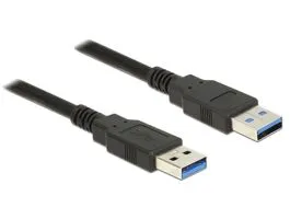 DeLock Cable USB3.0 Type-A male USB3.0 Type-A male 3m Black (85063)