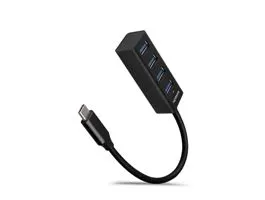 AXAGON HUE-M1C USB3.2 Type-C Hub 4-port metal black