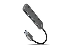 AXAGON HUE-MSA USB3.2 Hub 4-port metal silver