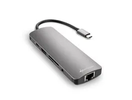 SHARKOON USB3.0 TYPE C COMBO AD. GREY USB HUB