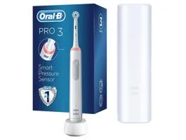 Oral-B Pro 3 3500 útitokkal fehér elektromos fogkefe