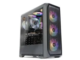 Zalman N5 MF Ház Midi ATX Tápegység nélkül, Fekete RGB