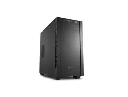 Sharkoon Számítógépház - S1000 (fekete fekete belso mATX 2xUSB3.0 I/O 2x120mm venti)