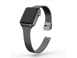 Mybandz APPLE WATCH CSATOS MILÁNÓI FÉM ÓRASZÍJ /FEKETE/ 38/40/41mm (APW381581)