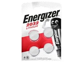 ENERGIZER Lítium gombelem CR2032 3V 240 mAh 4 - Buborékfólia Ezüst (EN-637762)