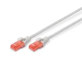 DIGITUS CAT6 U/UTP LSZH 2m szürke patch kábel