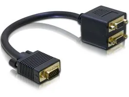 Delock Adapter VGA apa - 2x VGA anya (65060)