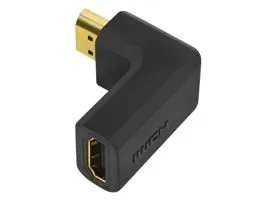 Logilink HDMI adapter, A/M A/F, 90 -os szögben, hosszú, 4K/30 Hz (AH0005)