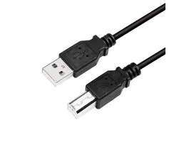 Logilink USB 2.0 kábel, USB-A/M - USB-B/M, fekete, 5 m (CU0009B)