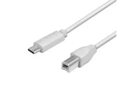 Logilink USB 2.0 Type-C kábel, C/M - USB-B/M, szürke, 1 m (CU0160)