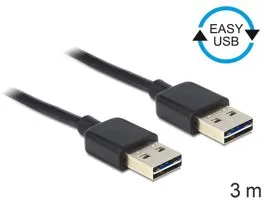 Delock EASY-USB 2.0-A apa  apa kábel, 3 m (83462)