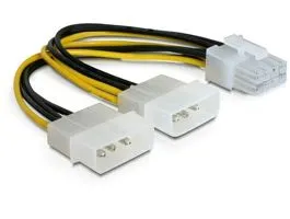 Delock PCI Expressz 8pin -  2 db molex tápátalakító (82397)