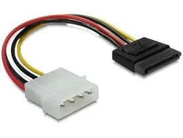 Delock SATA HDD   4 tűs Molex (egyenes) hálózati kábel (60112)