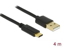 Delock USB 2.0 kábel A-típusú a Type-C 4 m (83669)