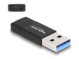 Delock USB 3.2 Gen 2 adapter A-típusú USB apa - USB Type-C  anya fekete (60001)