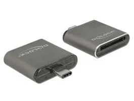 Delock USB Type-C csatlakozóval ellátott SDHC / SDXC UHS-II / MMC egy nyílású kártyaolvasó (91498)