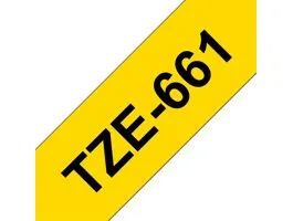 Brother TZE-661 laminált P-touch szalag (36mm) Black on Yellow - 8m