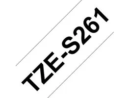 Brother TZE-S261 laminált P-touch szalag (36mm) Black on White - 8m