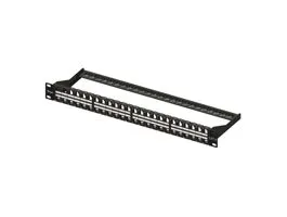 EQuip 48-Port Keystone Cat.6 Unshielded Patch Panel Black