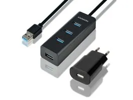 AXAGON HUE-S2BP USB3.0 Charging Hub Black