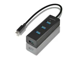 AXAGON HUE-S2C USB-C 3.1 Charging Hub Black