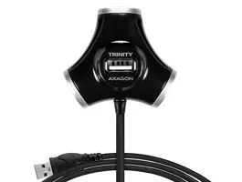 AXAGON HUE-X3B USB Trinity Hub Black